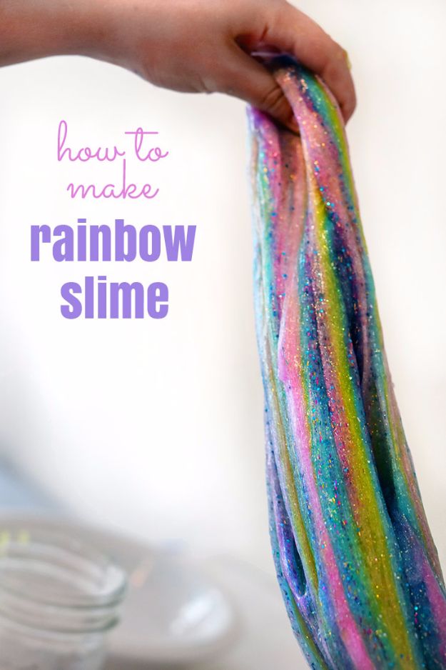 Best DIY Slime Recipes - Rainbow Slime