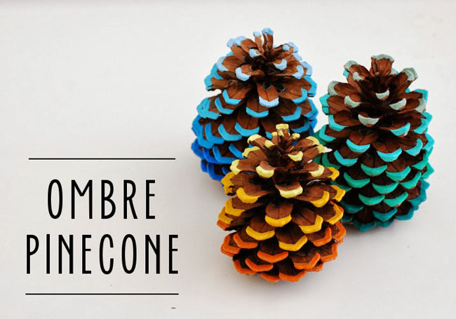 Ombre Pine Cone Tree