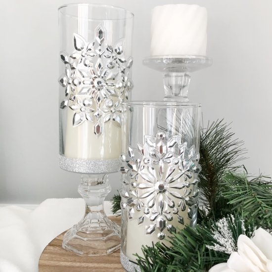 Elegant Snowflake Candle Holder