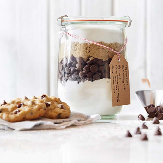 Chocolate Chip Mason Jar Cookie Recipes