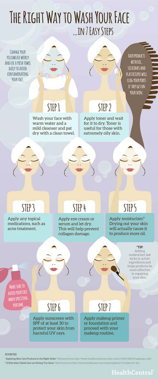 Beauty Hacks Right Way To Wash Your Face