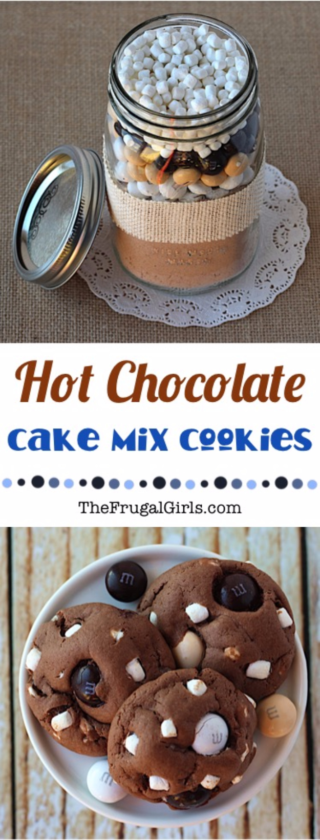 Hot Chocolate Cake Mix Cookies