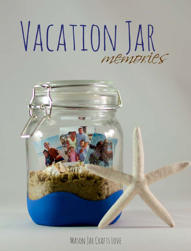 Vacation Memory Mason Jar Gift