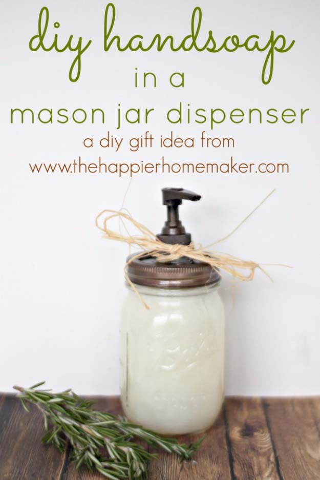 DIY Handsoap Mason Jar Gift Idea 