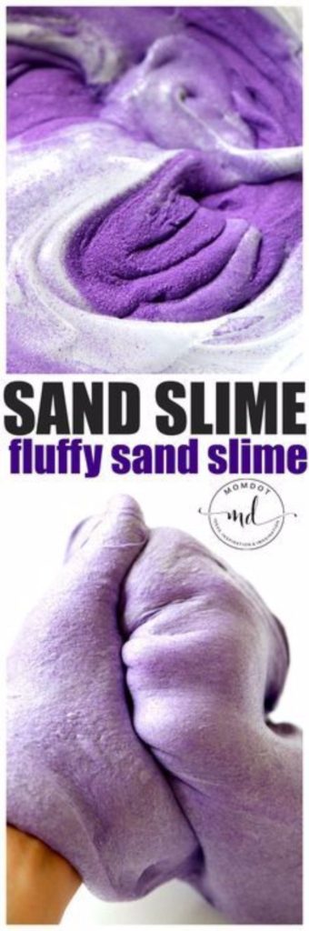 Best DIY Slime Recipes - Fluffy Sand Slime