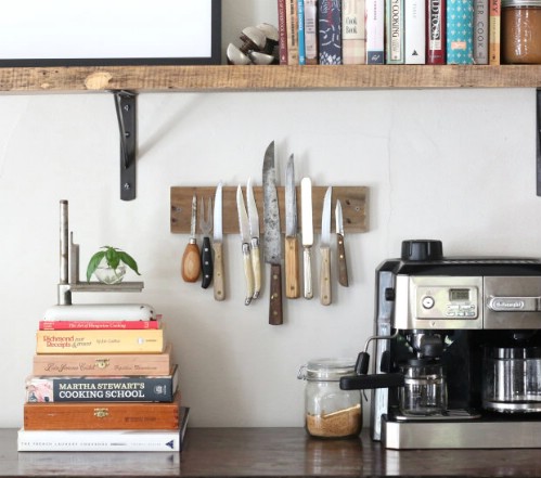  DIY Wooden Rack For Kitchen Utensils