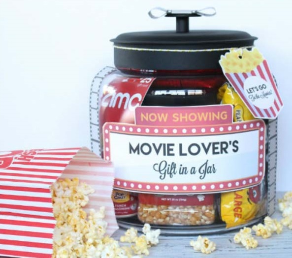 Movie Lover Mason Jar Gifts