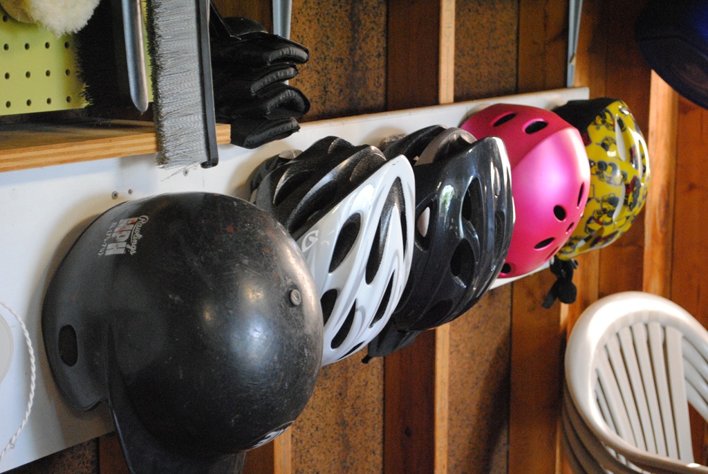 Sports Helmet Storage