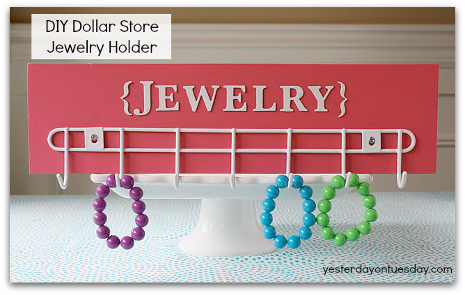 DIY Dollar Store Jewelry Holder