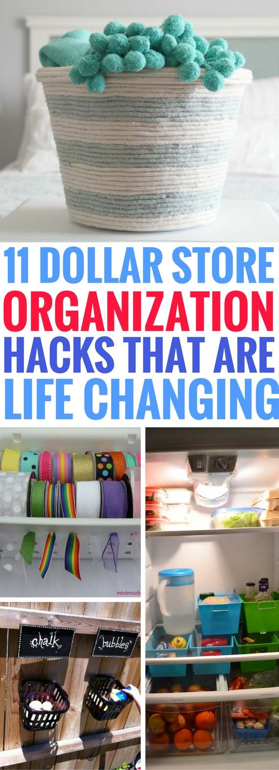 These 11 Dollar Store Organizing Ideas for your home are AWESOME! I can't believe how CHEAP and easy they are to do. Really great ways to make sure your home stays organized. Can't wait to try them all!