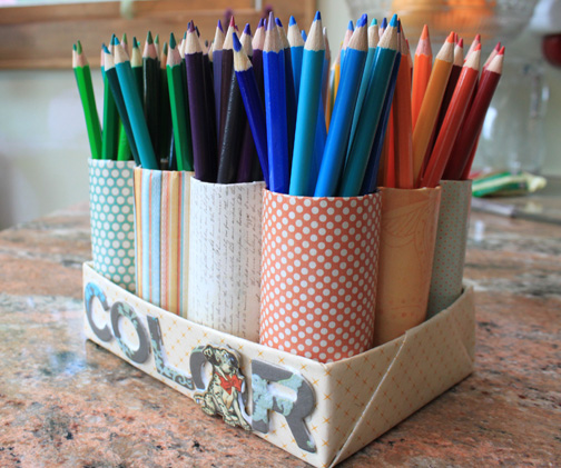  color pencil organizer for kids