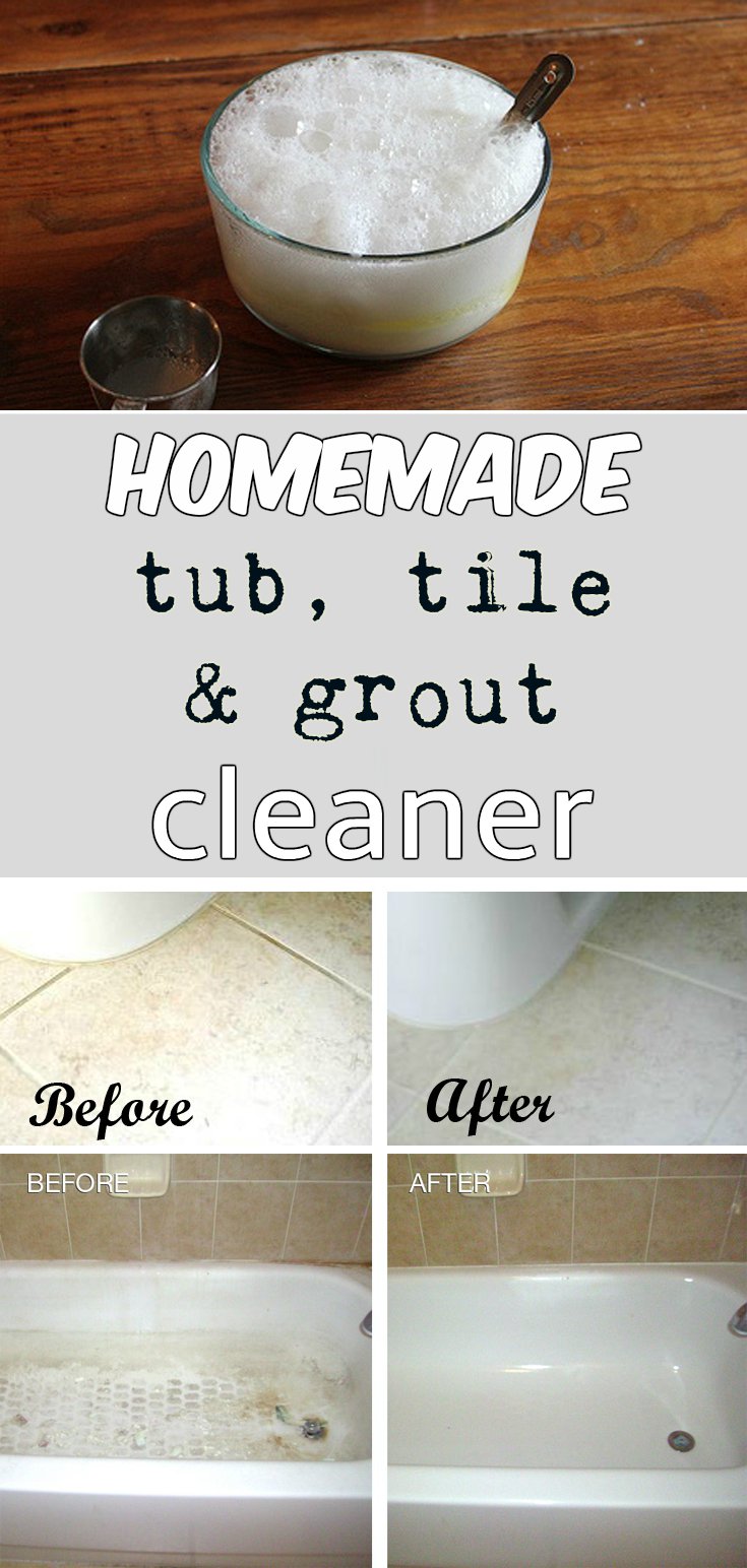 Homemade Tub, Tile & Grout Cleaner Hydrogen Peroxide Cleaner