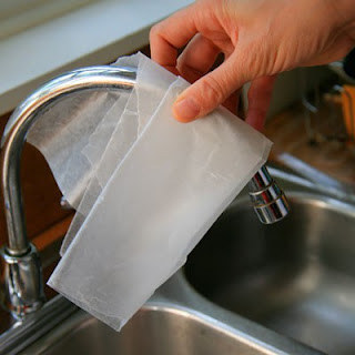 Make Faucets Shine With Wax Paper