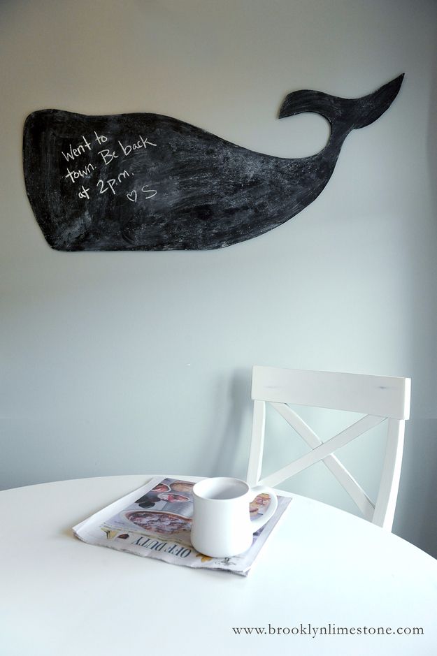 DIY Chalkboard Whale