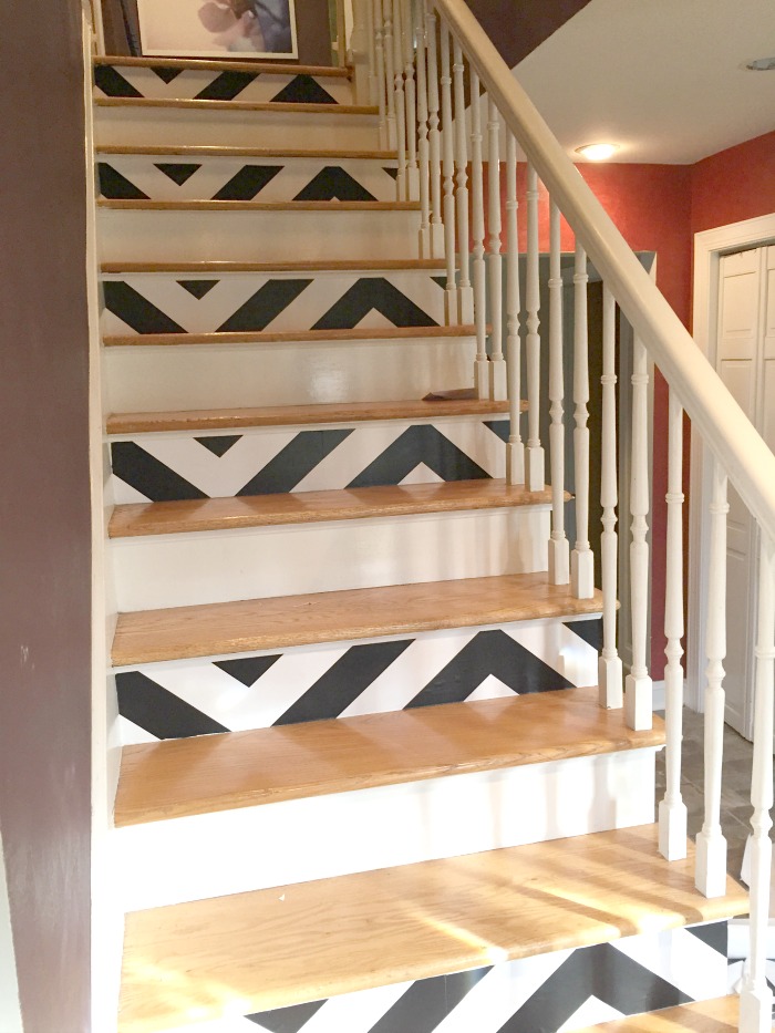 Give Your Staircase A Vibrant Makeover With Blank And Patterned Paper