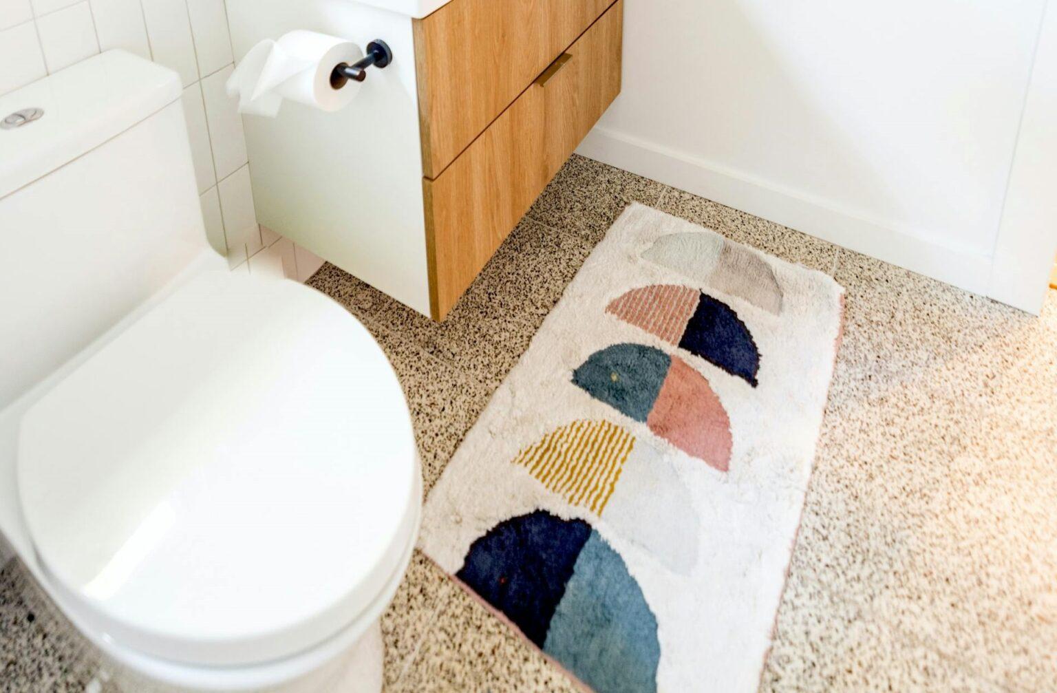 Diy bathroom floor mat