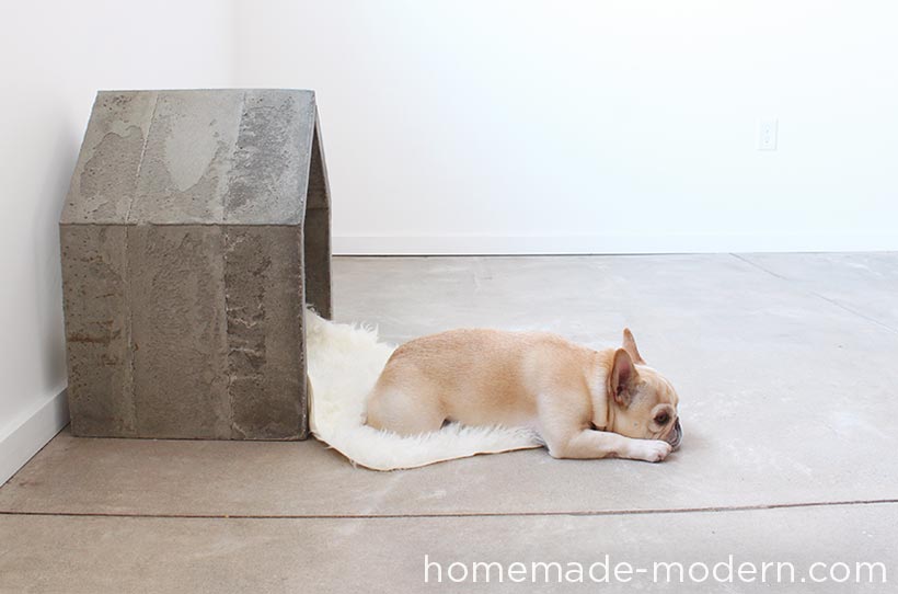 Concrete Base Simplistic DIY Dog HouseS