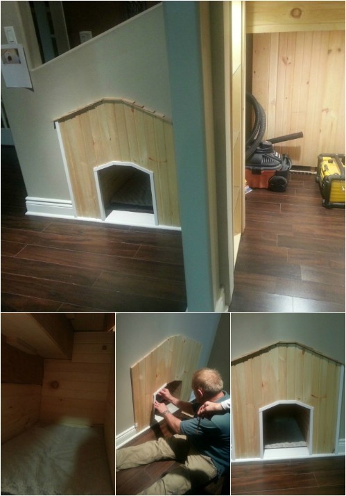 Indoor Staircase DIY Dog Houses
