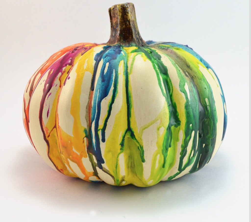 crayon pumpkin