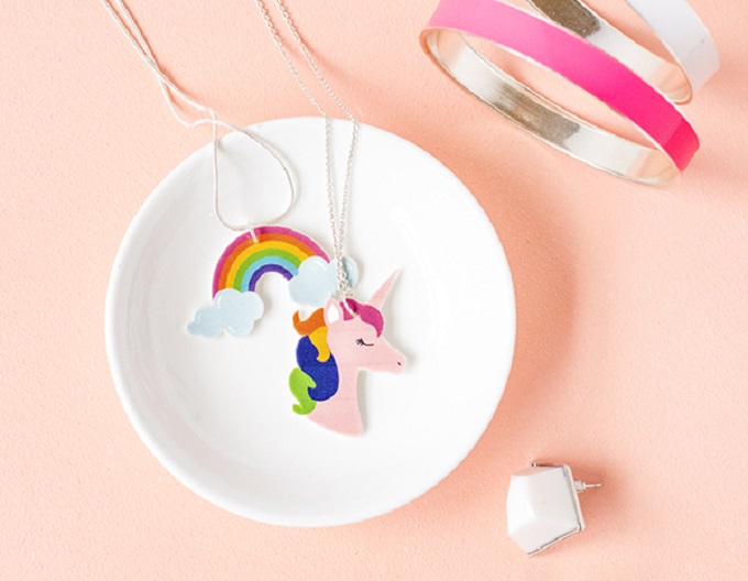 Rainbow And Unicorn Necklace