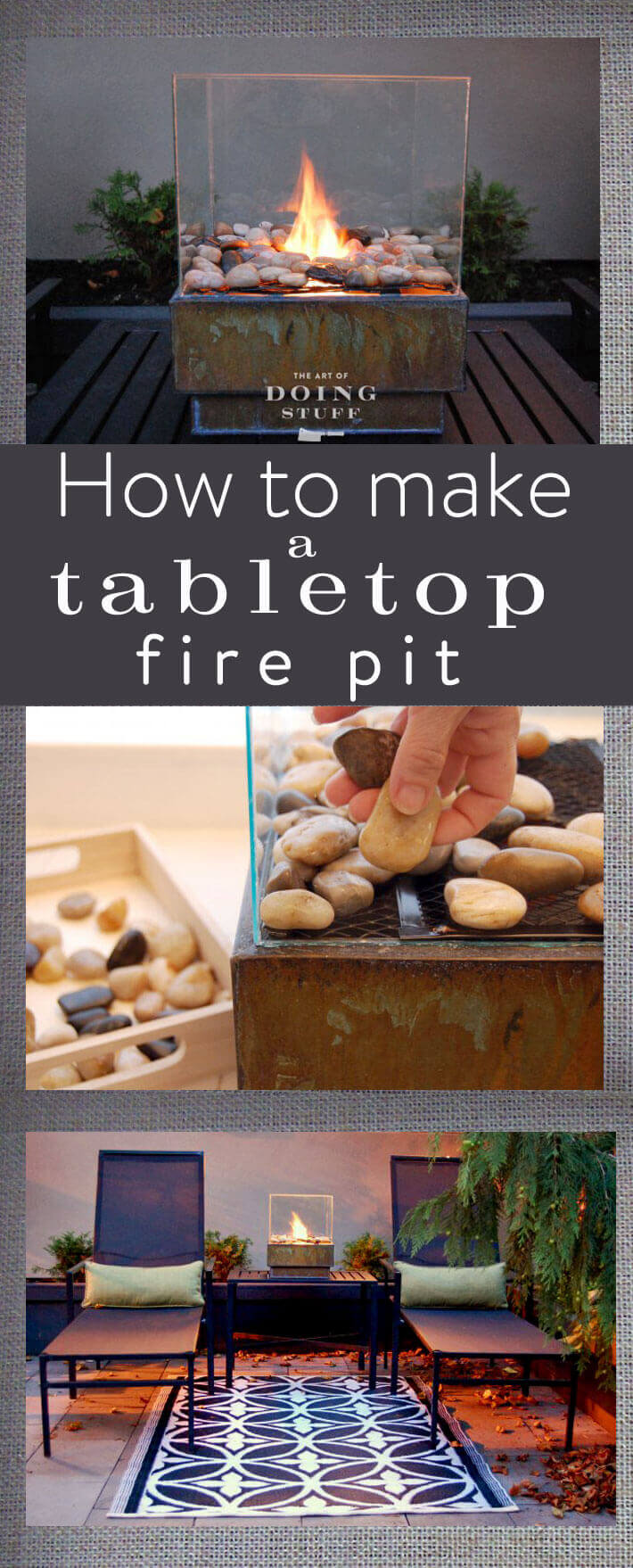 DIY Tabletop Firepit