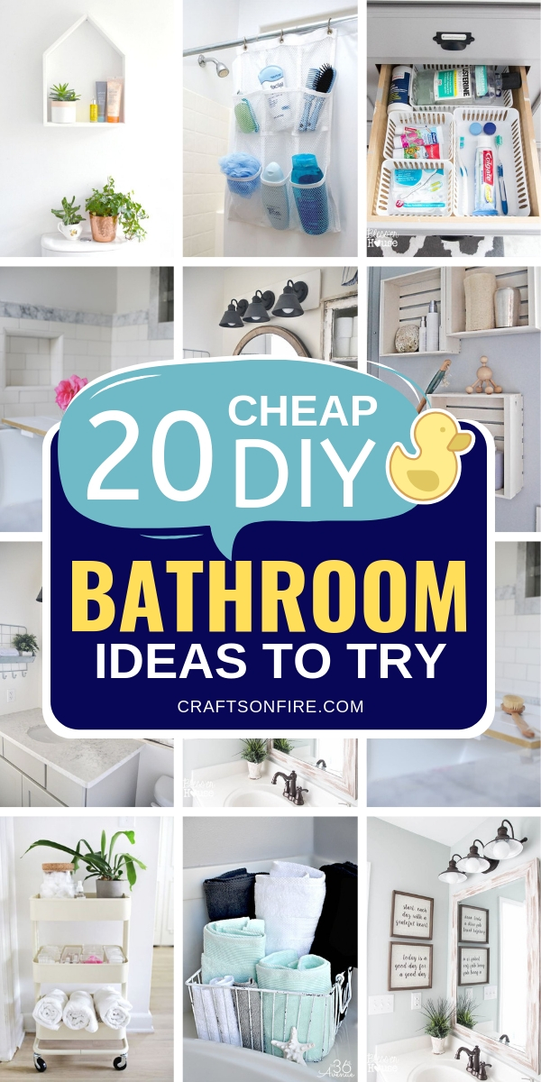 20 Best Cheap DIY Bathroom Ideas