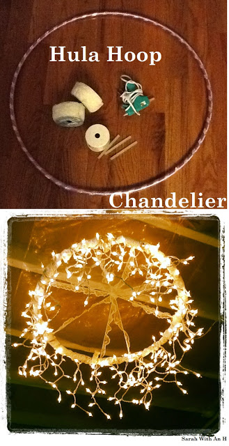 Make a Chandelier from a Hula Hoop
