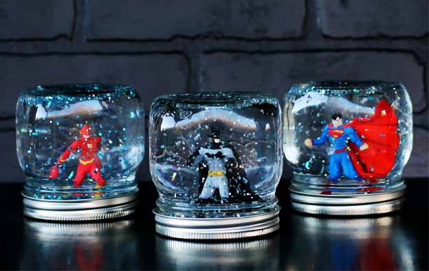 DIY Superhero Snow Globe Collection