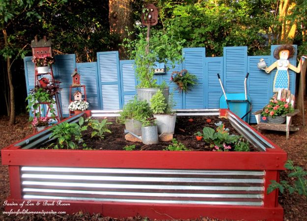 Corrugated Metal Garden Bed
