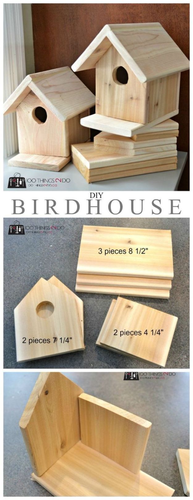 DIY Cedar Birdhouse