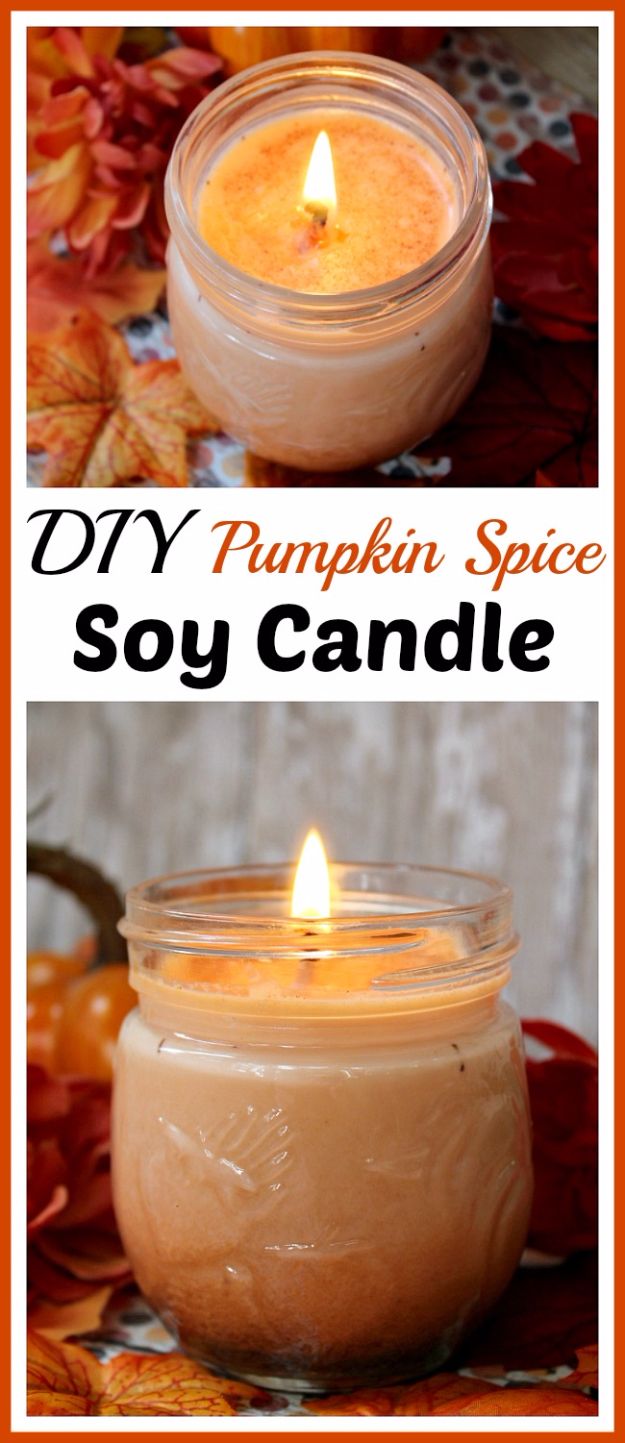 DIY Pumpkin Spice Soy Candle