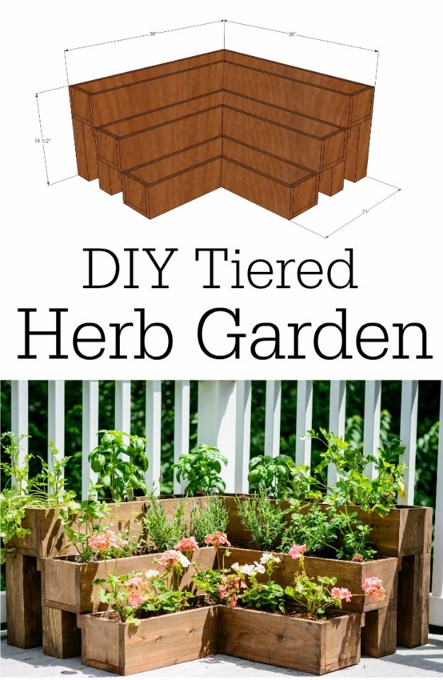 DIY Tiered Herb Garden