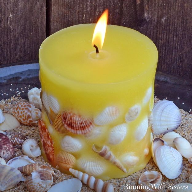 Designer Seashell Candles