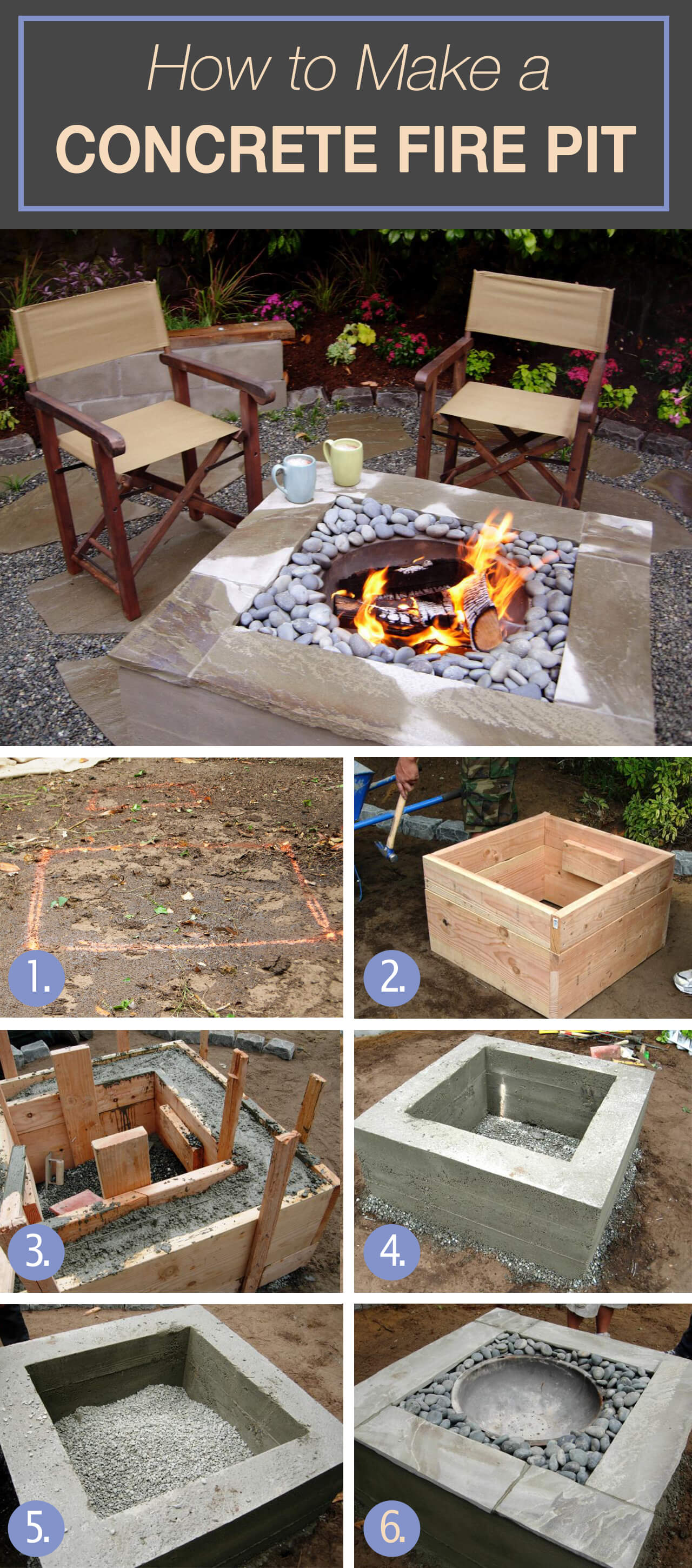 How To Make A Concrete Fire Pit Tutorial