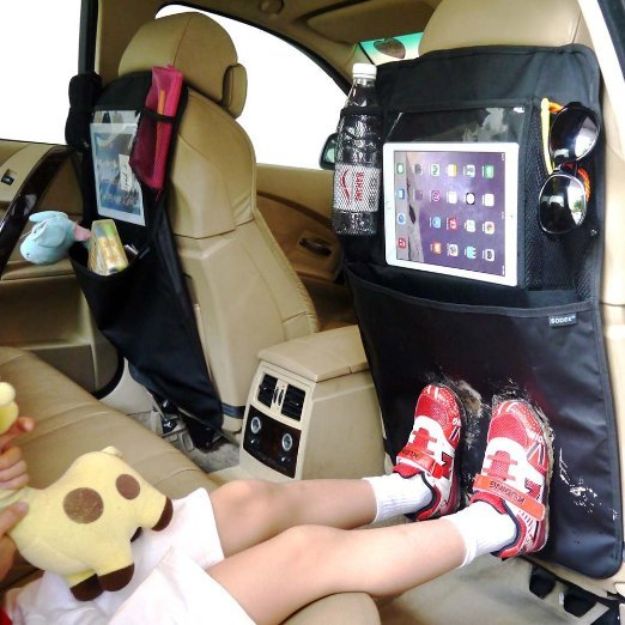 iPad Holder Kick Mat Car Seat Organiser