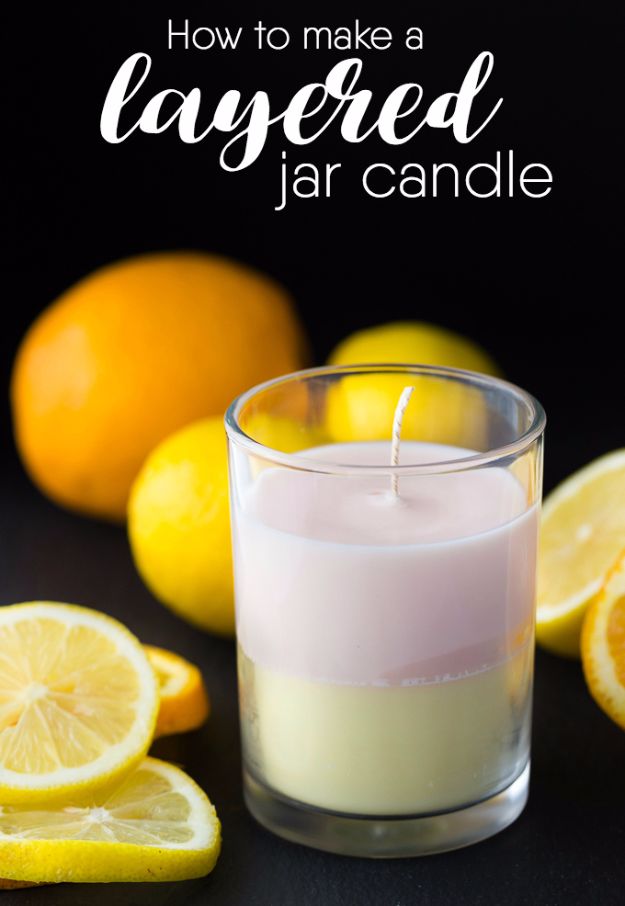 Layered Jar Candle
