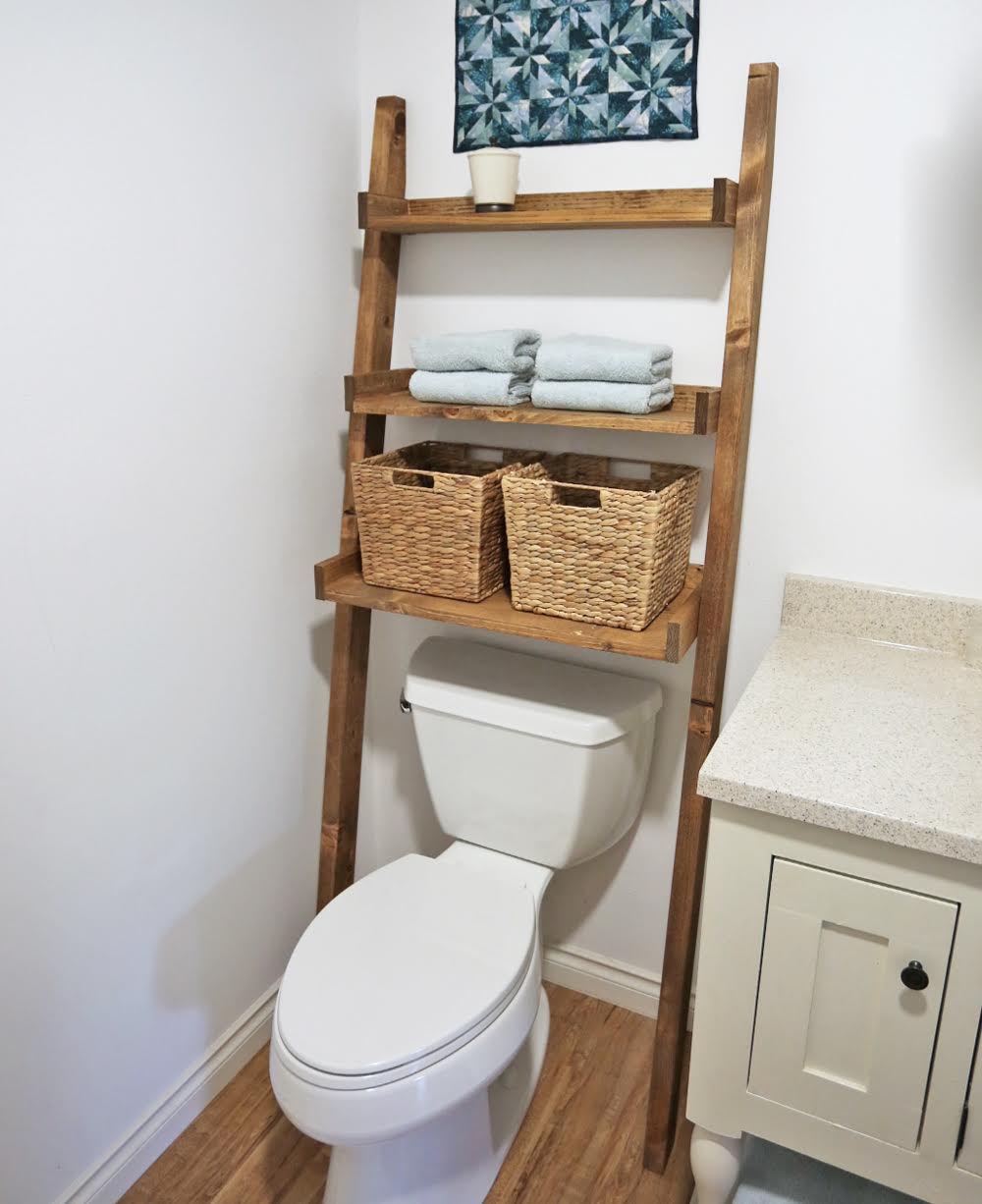 13 DIY Built In Shelving for The Bathroom