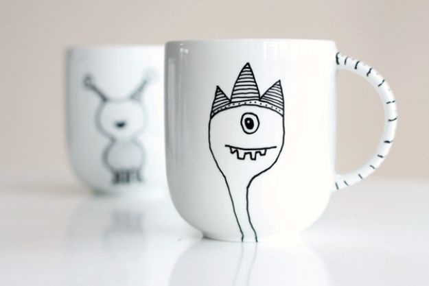 Porcelain Marker Mug Decoration