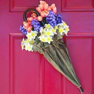 Umbrella Door Wreath