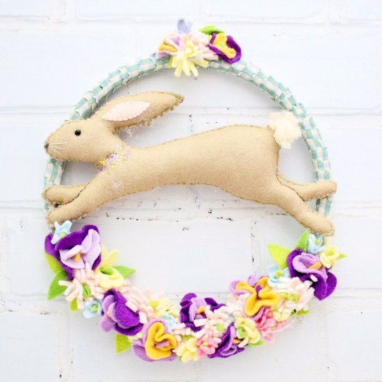 DIY Spring Wreaths - Bunny Wreath