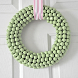 DIY Spring Wreaths - Cherry Sours Candy Wreath