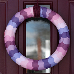 Paper Punched Ombre Wreath