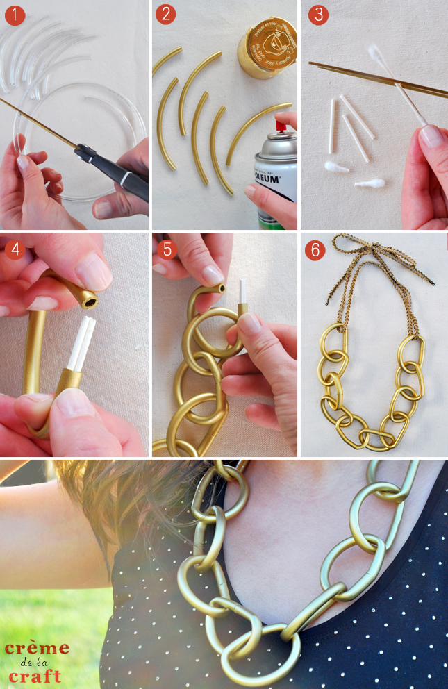 DIY Chunky Gold Necklace