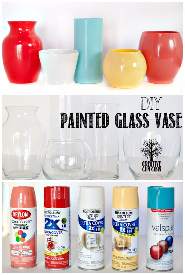 DIY Painted Glass Vase