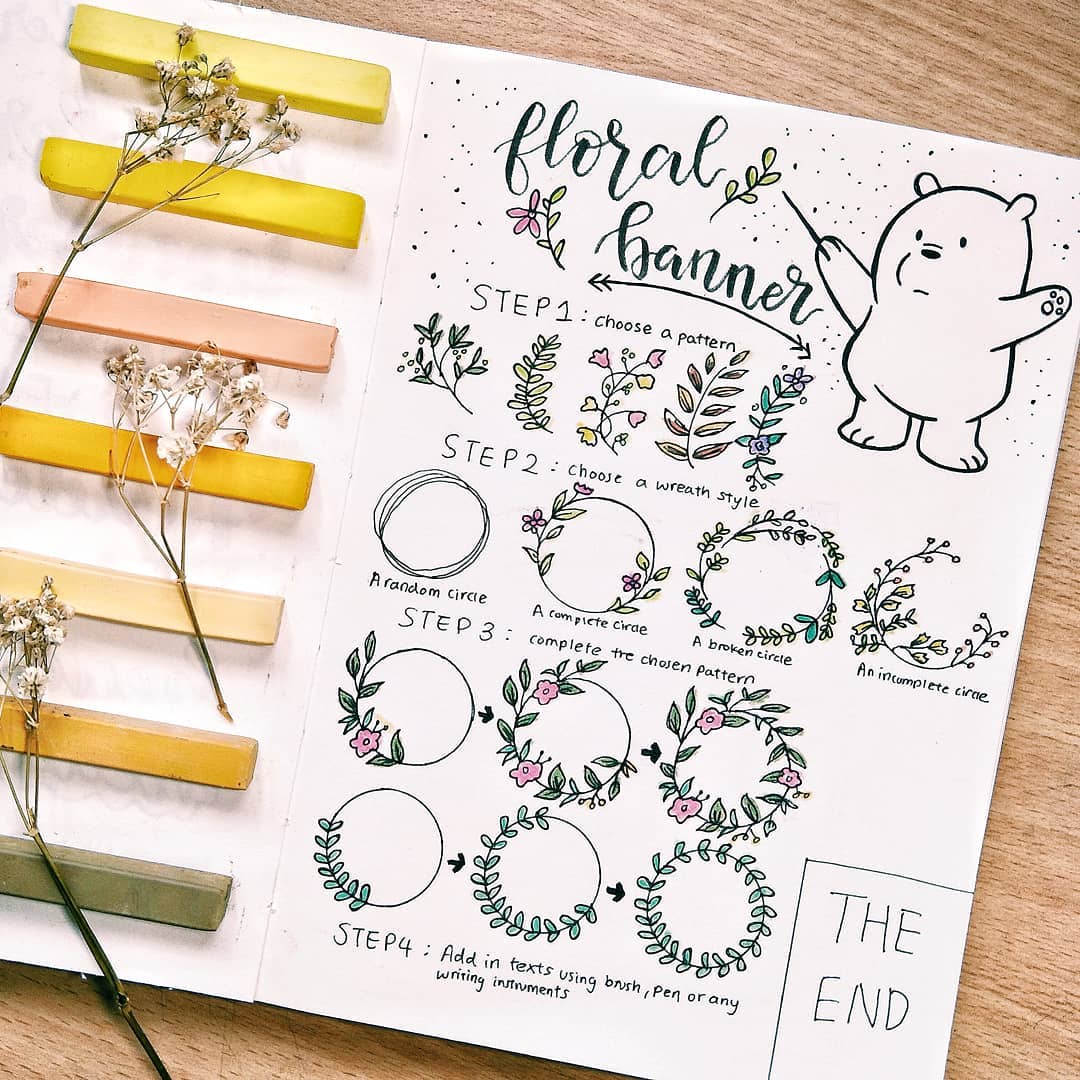 16 Doodle Tutorials (Step By Step) For Your Bullet Journal ...