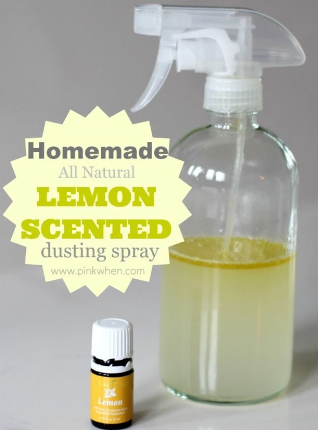 Homemade Lemon Scented Dusting Spray