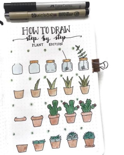 16 Doodle Tutorials (Step By Step) For Your Bullet Journal - Craftsonfire