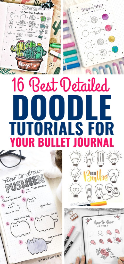 16 Doodle Tutorials (Step By Step) For Your Bullet Journal - Craftsonfire