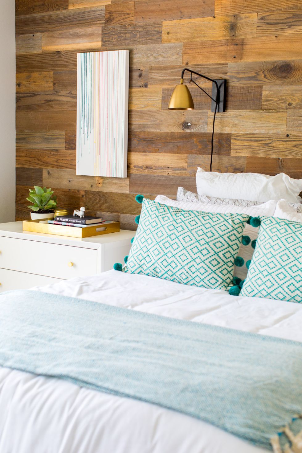 Save Space By Converting Your Wall Into A Headboard