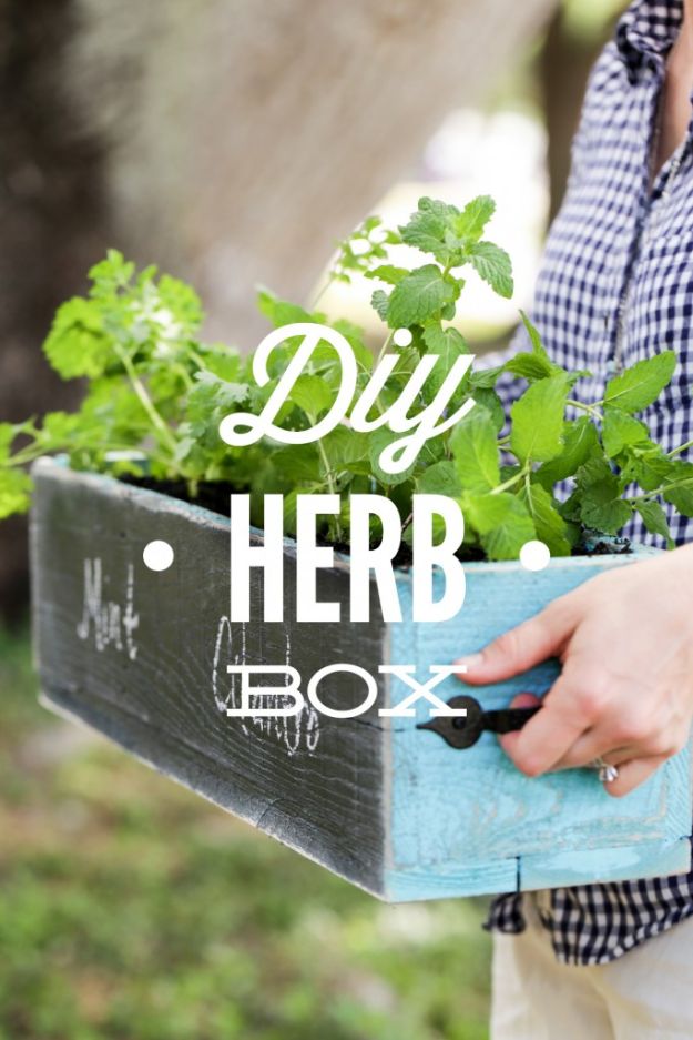 mothers day gift ideas - DIY Herb Box